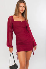 Wine Night Mini Dress - Large