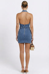 Everyday Icon Denim Mini Dress - Large