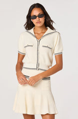 Dynasty Terry Knit Sailor Cardigan