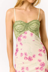 Floral Fantasy Lace Maxi Dress - Large