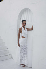 Manon Halter Cowl Crop Top