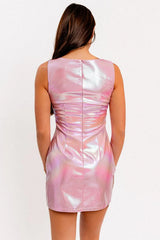 Chella Romance Metallic Mini Dress - Large