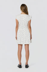 Averi Polka Dot Cap Sleeve Mini Dress