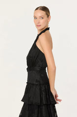 Adamaris Tiered Halter Maxi Dress