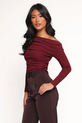 Cer Knit Top - Cherry Chocolate