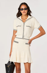 Dynasty Terry Knit Sailor Cardigan