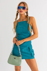 Meet Your Match Mini Utility Dress - Extra Small