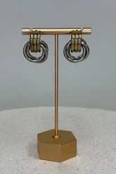 Sharon Two-Toned Earrings