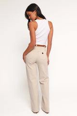 Abrand 94 High Wide Jeans - Bone