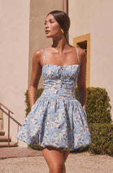 Larissa Floral Bubble Mini Dress