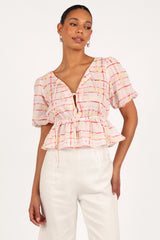 Pippi Top - Sunset Check