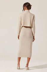 Karsyn Cropped Turtleneck Cardigan