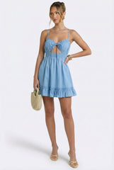 Bluebell Ruffle Mini Dress