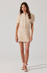 Joly Pearl Embellished Cardigan
