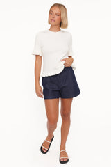 Dallas Bermuda Denim Short - Dark Wash