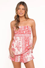 Clarke Shorts - Rose Tile