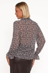 Eveline Top - Nocturnal Garden