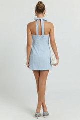 Soda Shop Date Gingham Mini Dress
