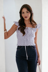Giran Top - Cashmere Blue