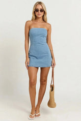 Malibu Morning Denim Mini Dress
