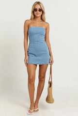 Malibu Morning Denim Mini Dress
