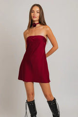 Red Rose Mini Dress