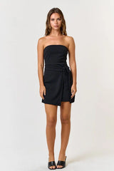 Bow Down Strapless Mini Dress