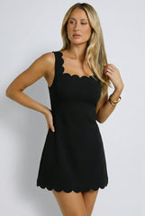 Country Club Scallop Mini Dress