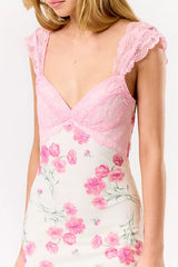 Garden Party Lace Floral Maxi Dress