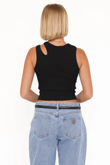 Elira Cut Out Tank - Black