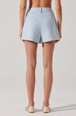 Jhene Tweed Pleated Skort