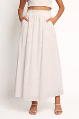 Kimora Maxi Skirt - White