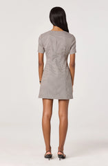 Square Neck Blazer Mini Dress