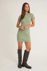 Matcha Mood Mini Dress - Large