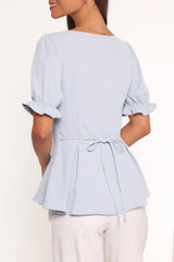 Kameran Top - Pale Blue
