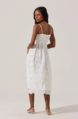 Floral Lace Midi Dress