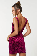 Velvet Crush Corset Mini Dress