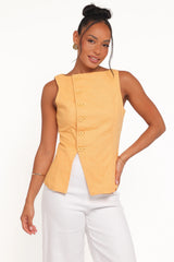 Kalyssa Asymmetrical Vest - Mango