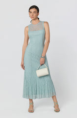 Annabella Semi-Sheer Lace Maxi Dress