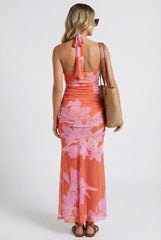 Southern Sun Halter Maxi Dress