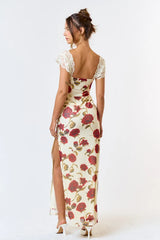 Rose To The Occasion Lace Maxi Dress - Medium