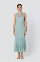 Annabella Semi-Sheer Lace Maxi Dress
