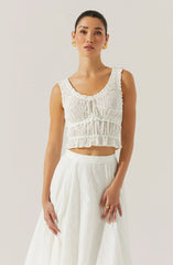 Kissel Tiered Eyelet Top