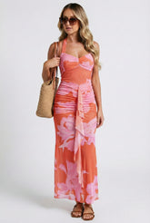Southern Sun Halter Maxi Dress