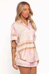 Lara Shorts - Pink Print