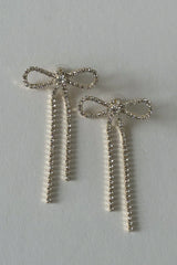 Lilah Rhinestone Bow Drop Studs