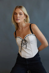 Ayla Contrast Corset Top