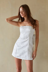 Halsey Jacquard Bow Mini Dress