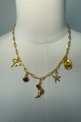 Hannah Cowgirl Charm Pendant Necklace
