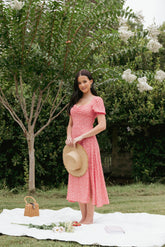 Franklin Dress - Red Floral
